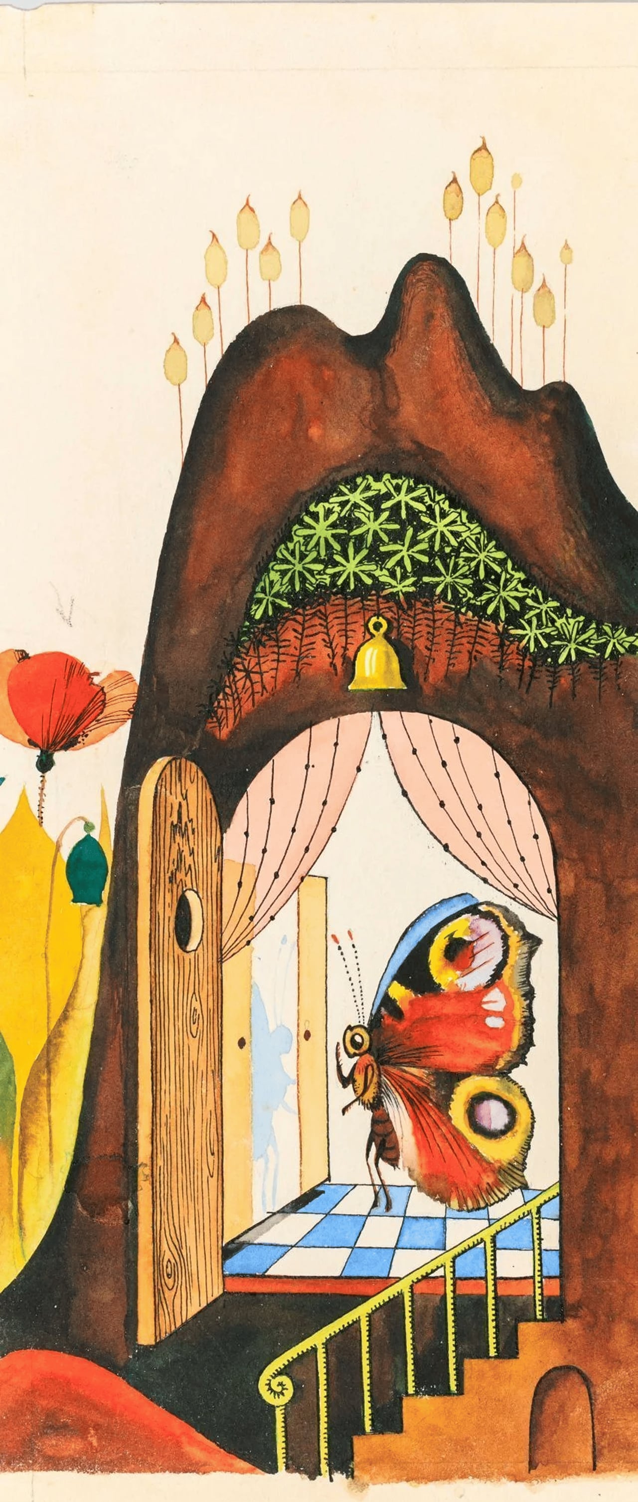 Бабочка у зеркала