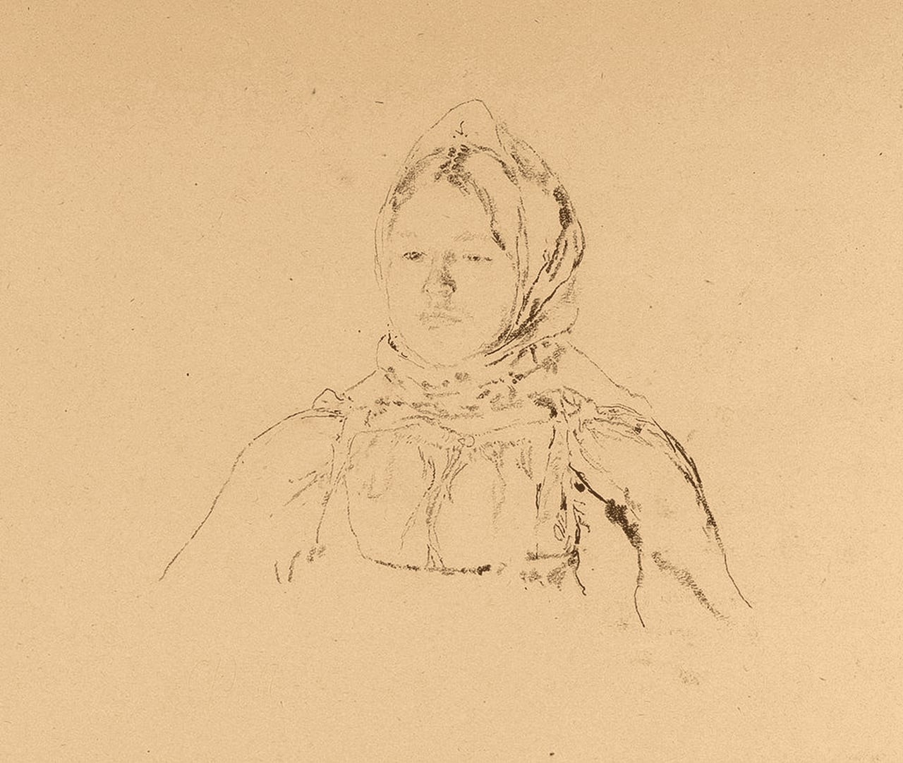 Портрет крестьянской девочки